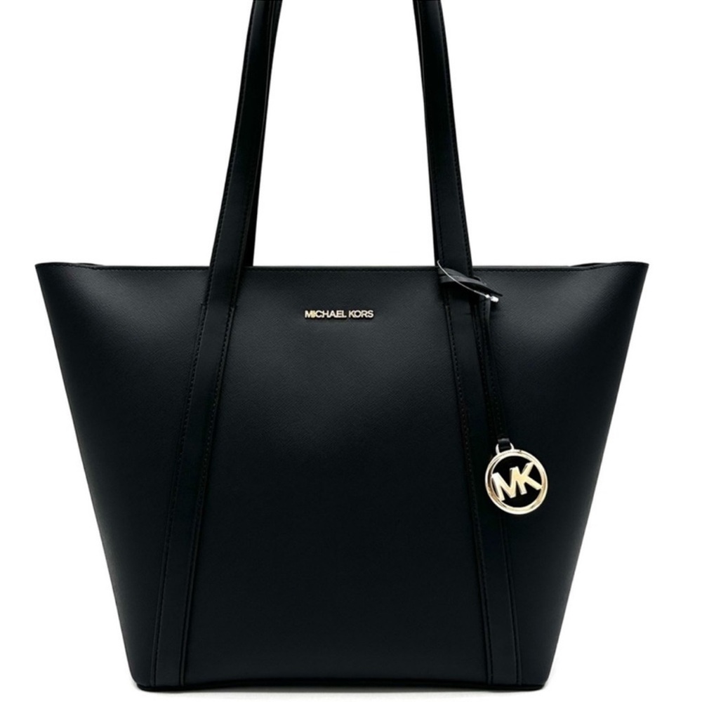 Michael Kors Pratt Large Tote Shoulder Bag Black - Picture 5 of 9